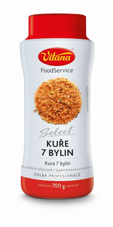 Obrázek k výrobku 12332 - Kuře 7 bylin 700g Vitana