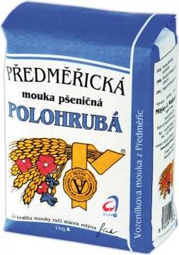 Obrázek k výrobku 9564 - Mouka polohrubá 1kg Předměřice