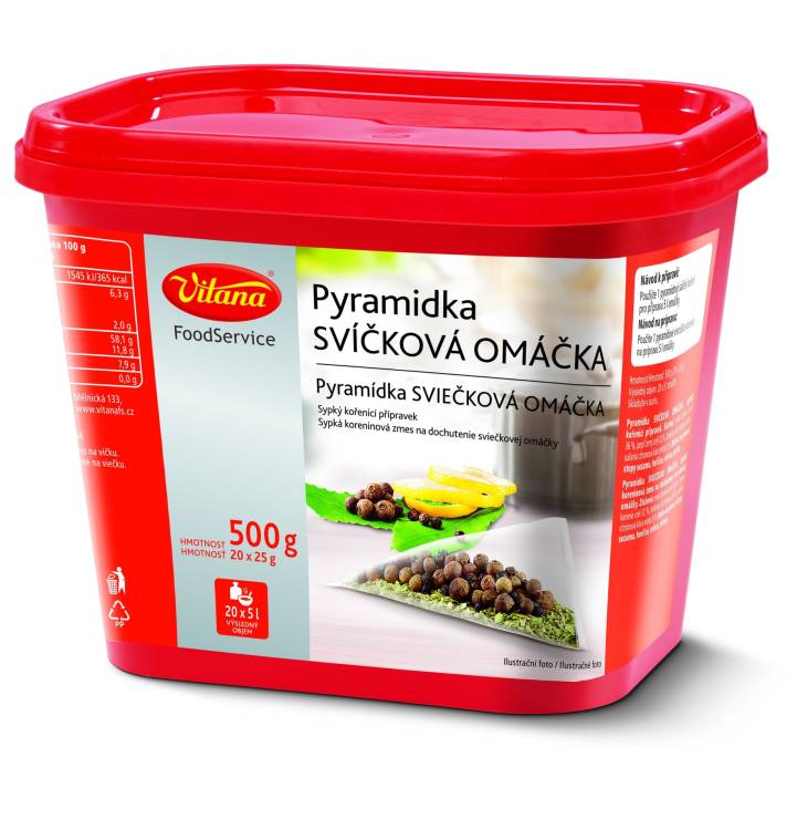 Obrázek k výrobku 11661 - Pyramidka koř.svíčková 500g Vitana